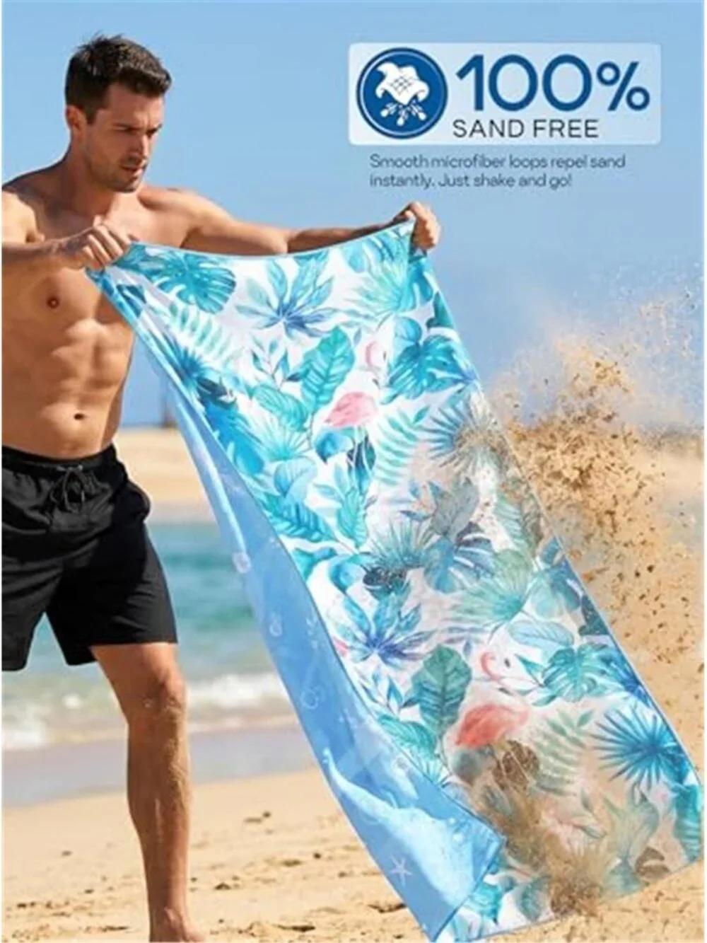 Towels  2 Pack Microfiber Beach Towel (32 x 71 Inches) Oversized